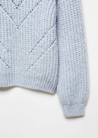 MANGO Sweater 'Gatito' in Blue