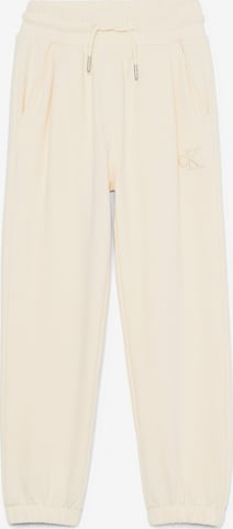 Calvin Klein Jeans Loosefit Hose in Beige: predná strana