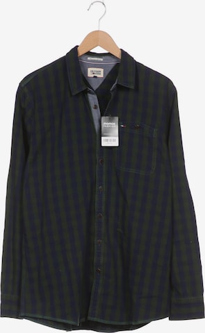 Tommy Jeans Button Up Shirt in XXL in Green: front