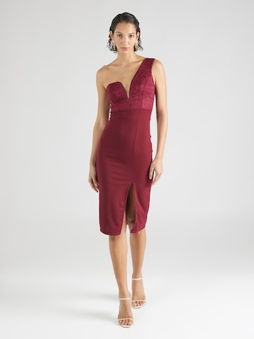 WAL G. Cocktail Dress 'GIGI' in Red: front