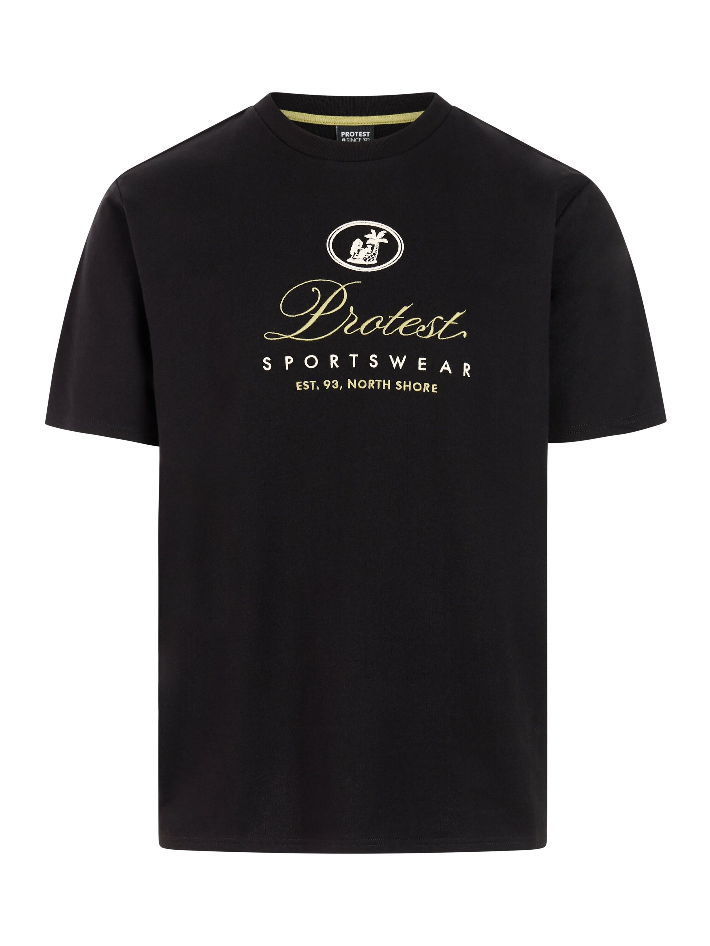 PROTEST Shirt 'PRTBiki' in Zwart: voorkant