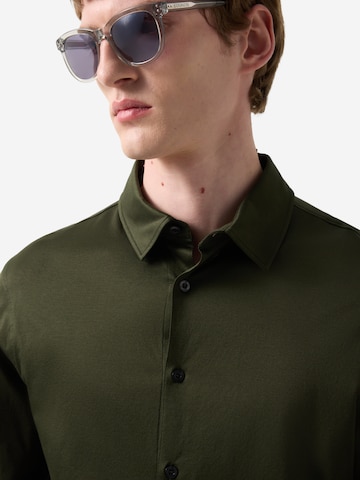 BOGNER Regular fit Button Up Shirt 'Franz' in Green