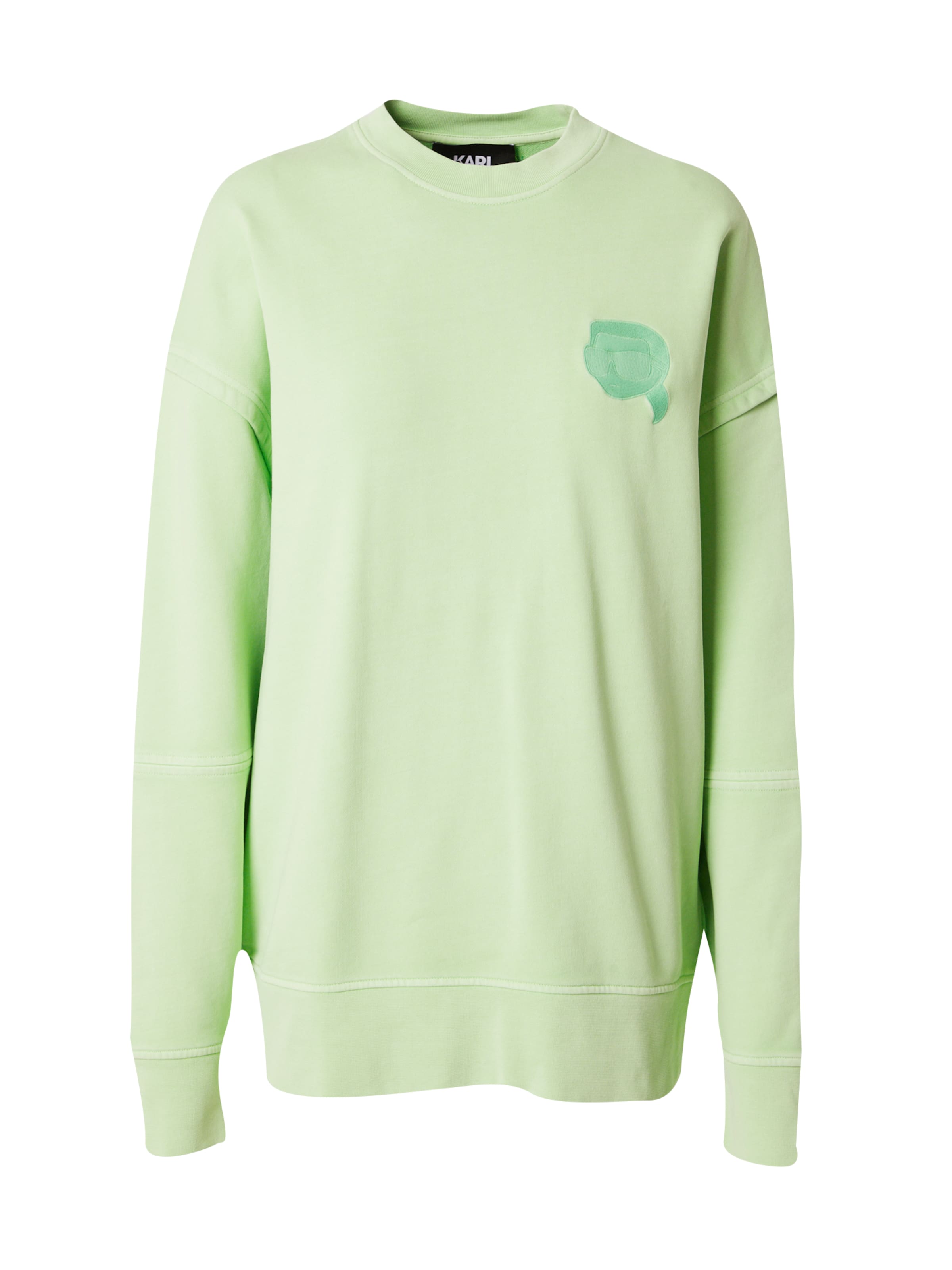 Karl Lagerfeld Sweatshirt 'IKONIK 2.0' in Green: front