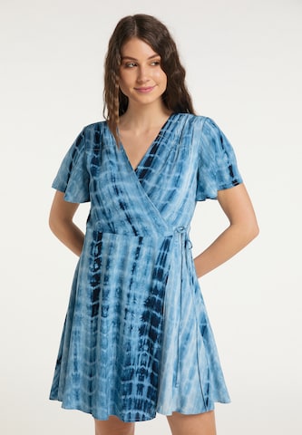 Robe IZIA en bleu : devant