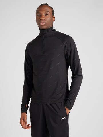 SOS Base Layer in Schwarz: Vorderseite