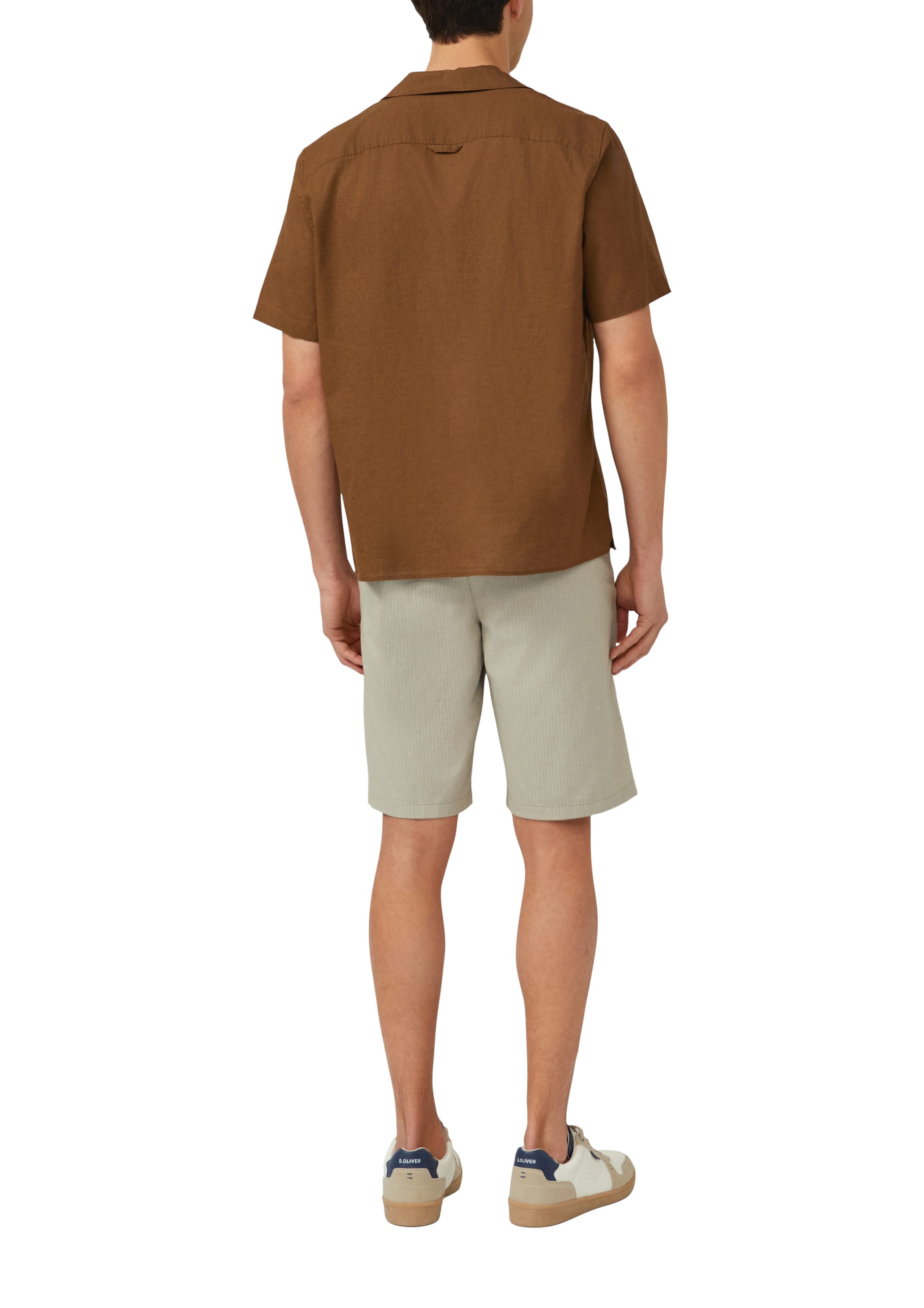 s.Oliver Pohodlné nošení Košile – hnědá