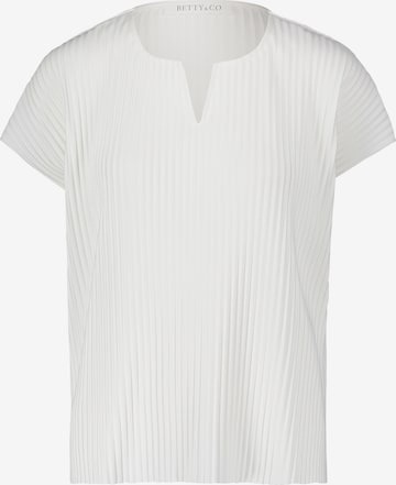 T-shirt Betty & Co en blanc : devant