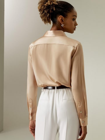 Lilysilk - Blusa en marrón