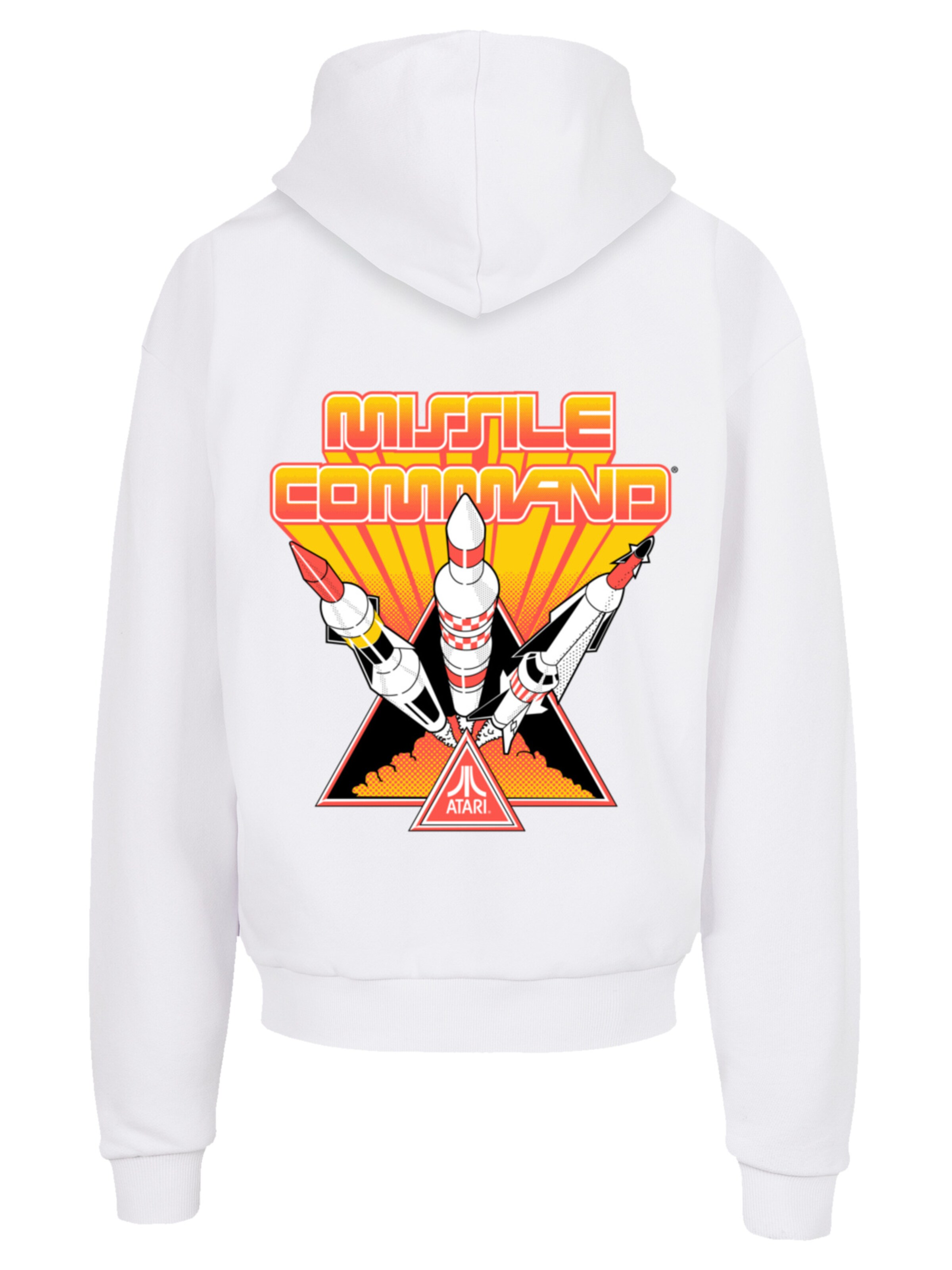 F4NT4STIC Sweatshirt 'Arcade Triple Shot Atari Retro Gaming' in Weiß