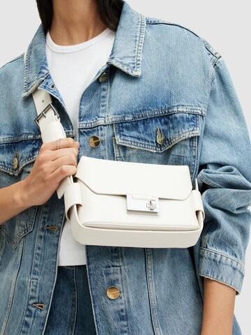 AllSaints - Bolso de hombro 'FRANKIE' en blanco