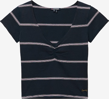T-shirt 'Athletic Essentials' Superdry & Co en bleu : devant