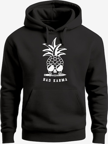 Neverless Sweatshirt 'Bad Karma Skull' in Schwarz: Vorderseite