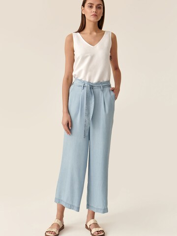 TATUUM Loose fit Pleat-front trousers 'TENKO' in Blue