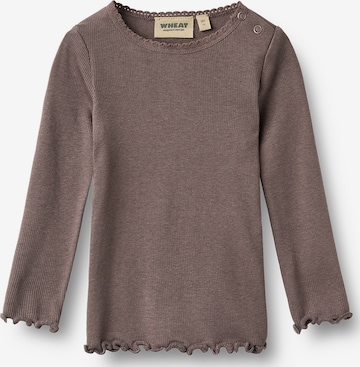 T-Shirt WHEAT en marron : devant