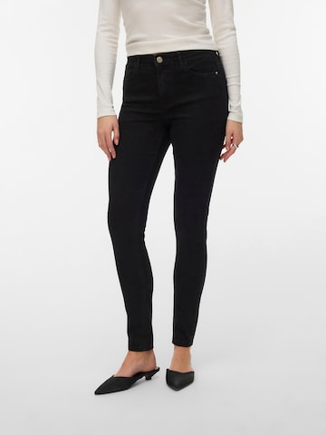VERO MODA Skinny Jeansy 'VMPOLLY' w kolorze czarny: przód