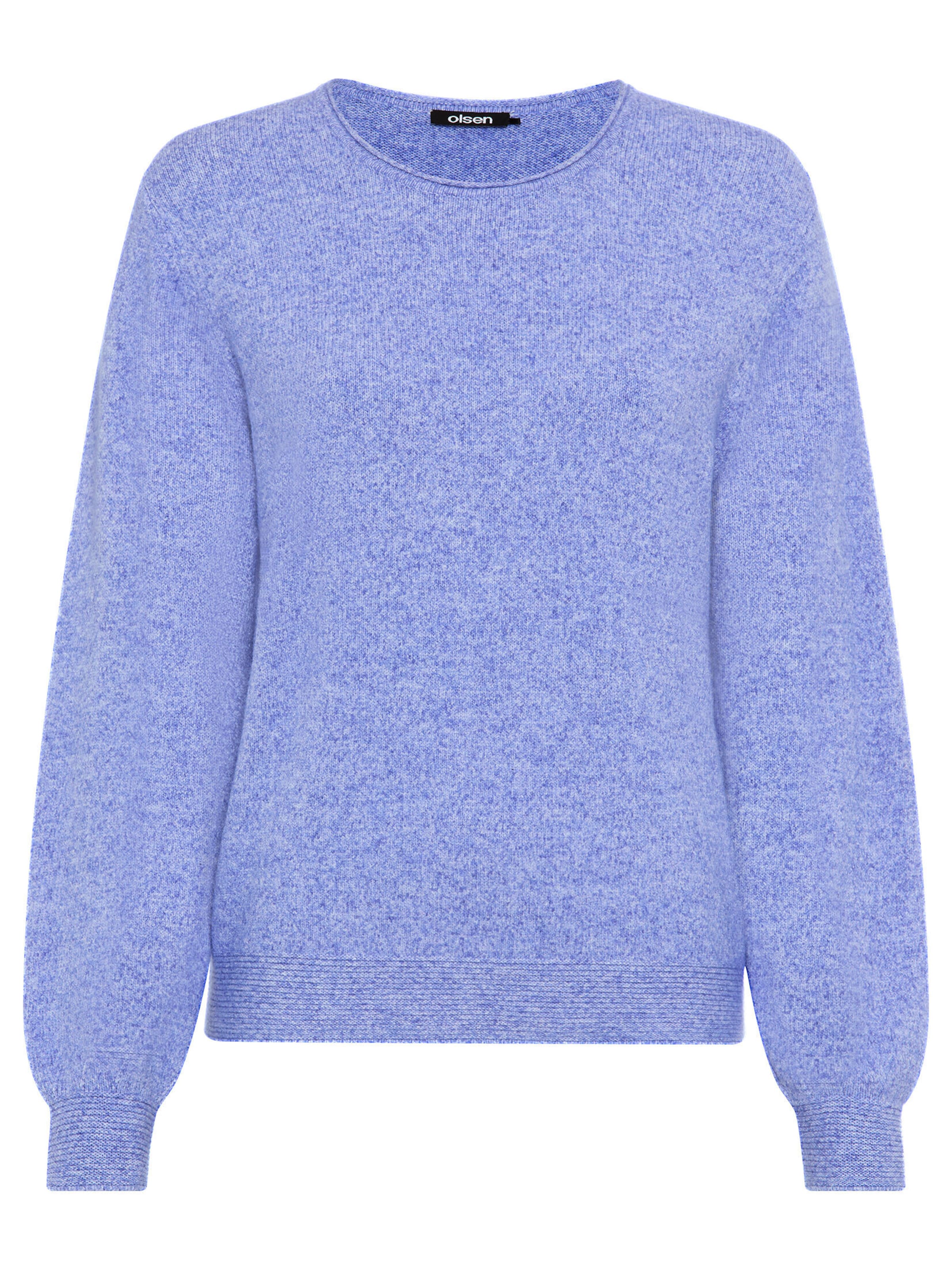 Olsen Pullover, gerade geschnitten in Blau: Vorderseite