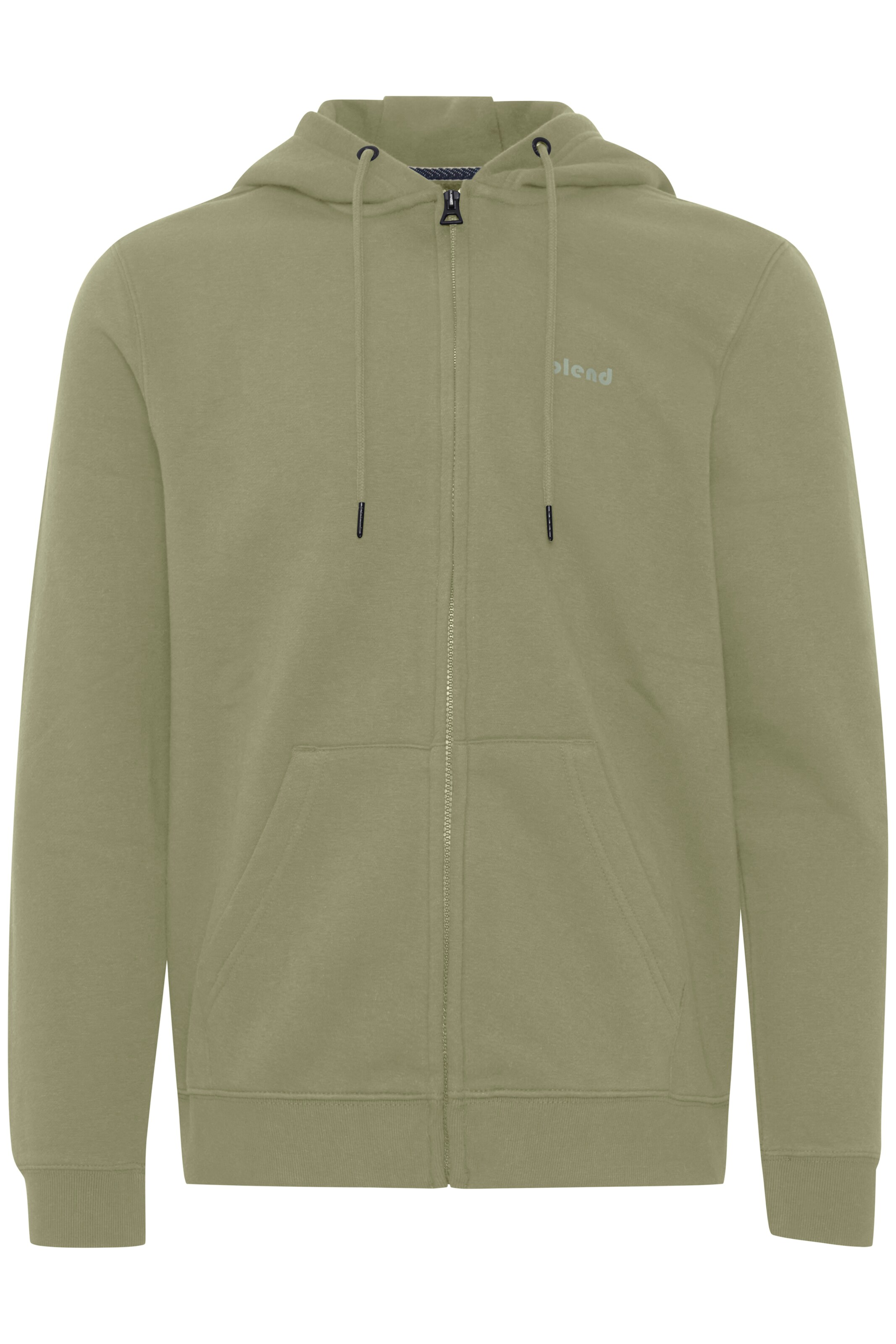 BLEND - Casaco em moletão em verde: frente