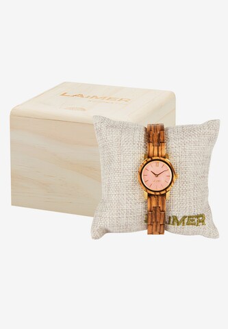 LAiMER Analog Watch 'Nora' in Brown