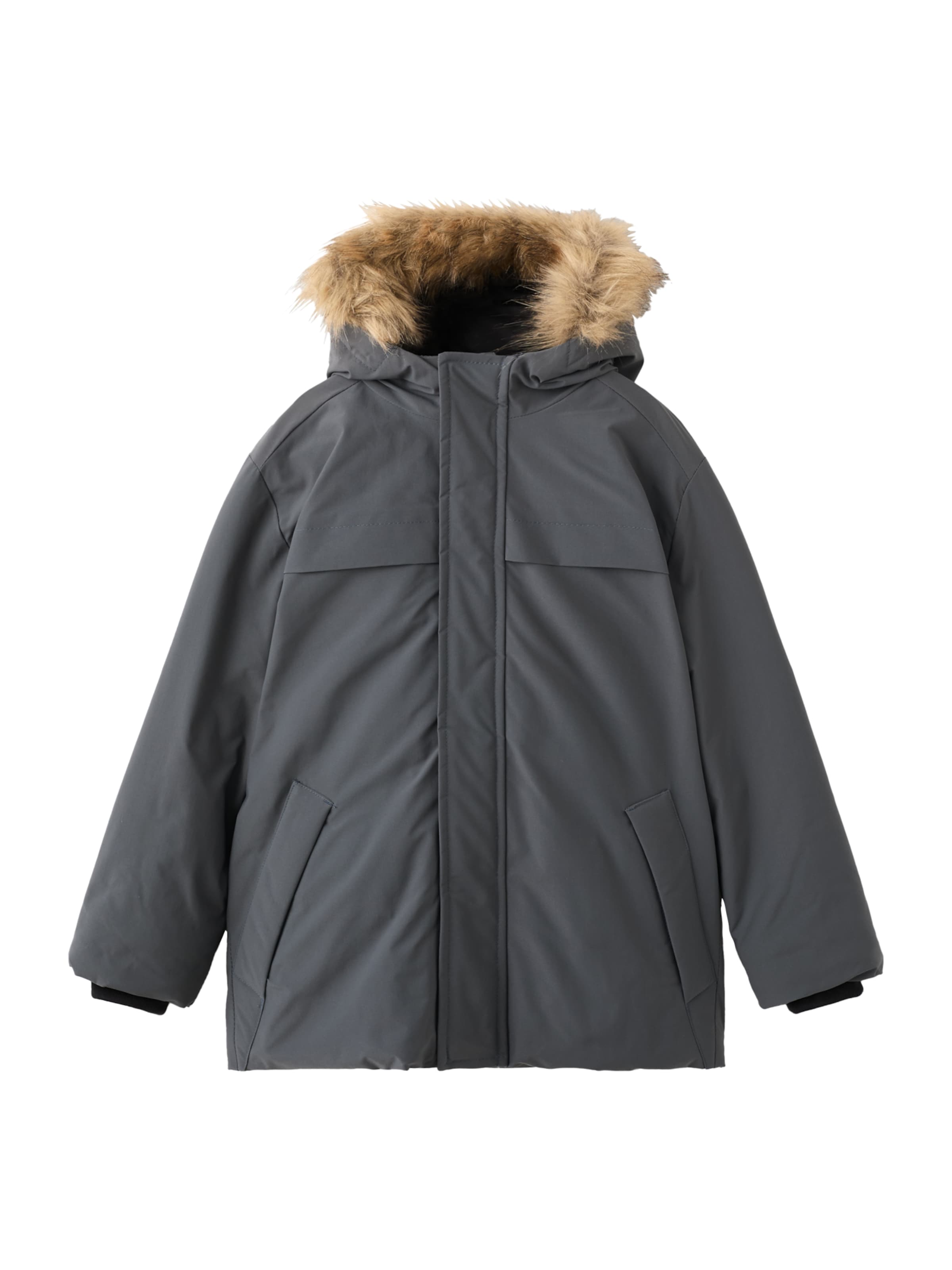 MANGO KIDS Zimní bunda 'Marcos' – šedá: přední strana