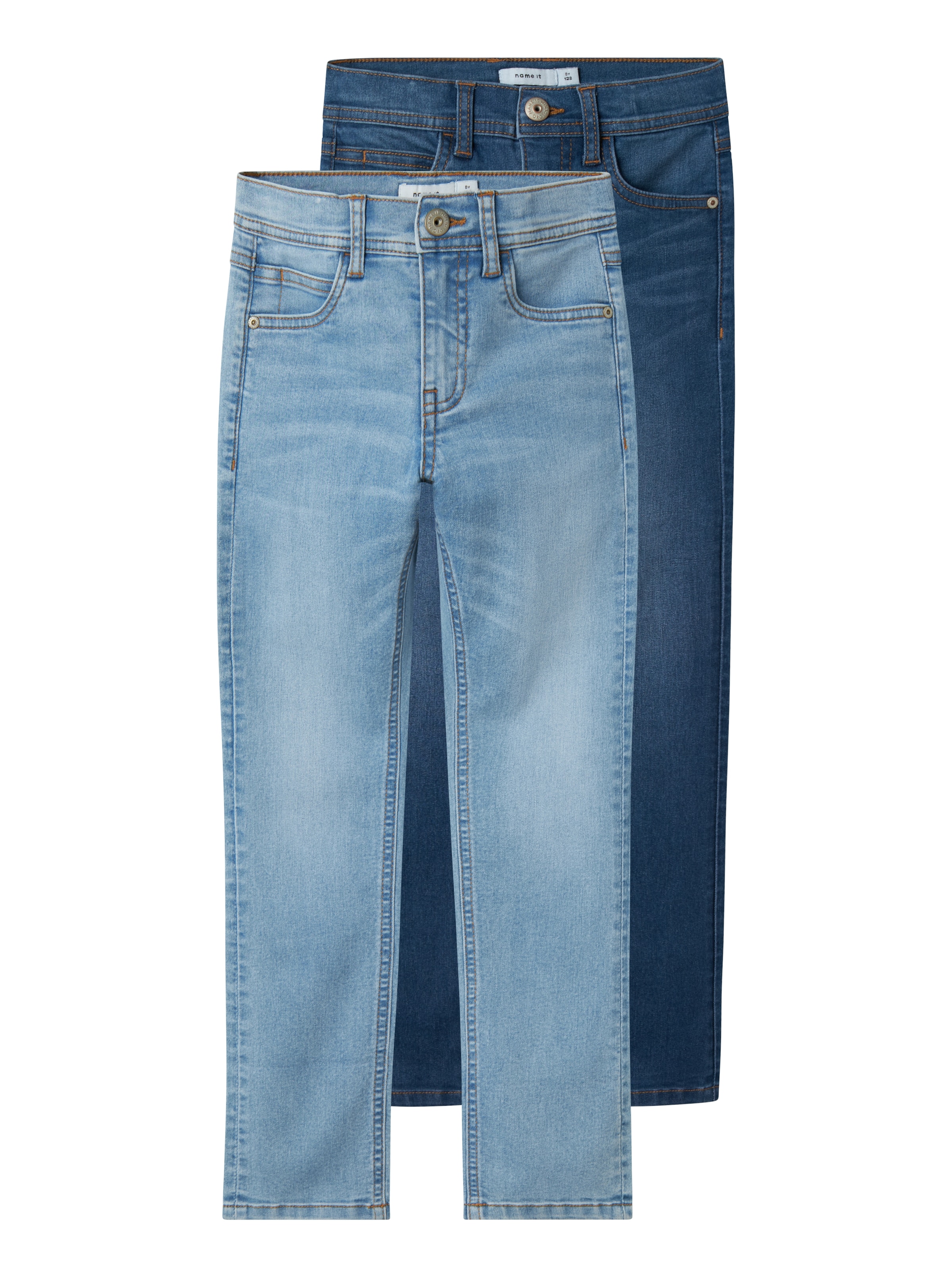NAME IT - Slimfit Vaquero 'NKMSILAS' en azul: frente