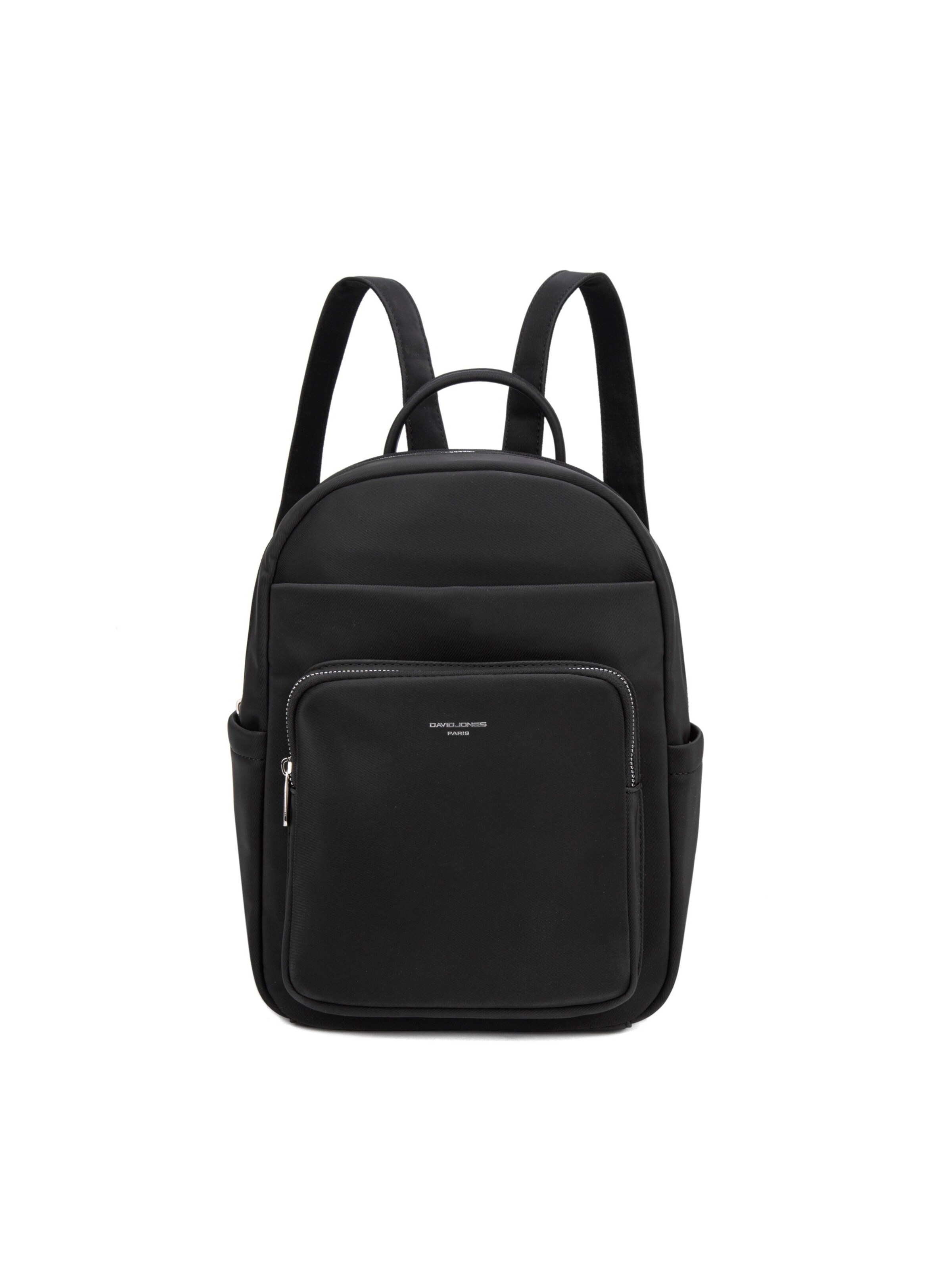 Zaino 'Zaino David Jones Pelle Vegana con Tasca Zip' di David Jones in nero
