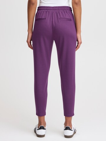 Coupe slim Pantalon 'KATE' ICHI en violet