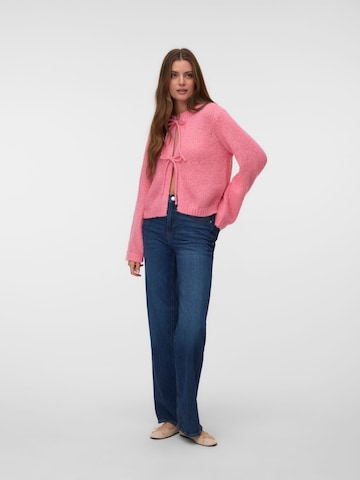 VERO MODA Gebreid vest in Roze