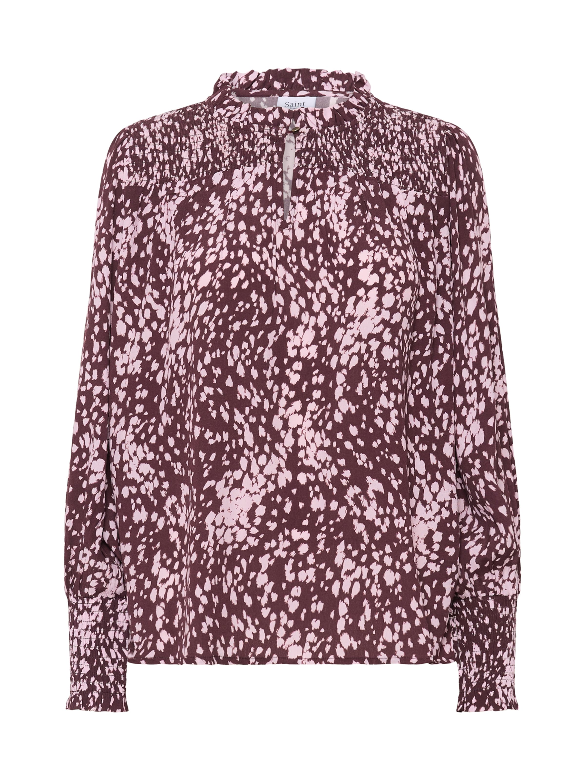 SAINT TROPEZ Блуза &#x27;MalikaSZ&#x27; в кафяво: отпред