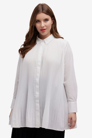 Ulla Popken Blouse in Wit: voorkant