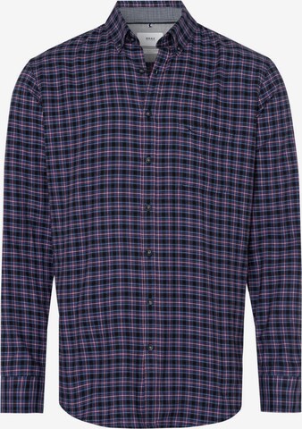 BRAX Regular fit Button Up Shirt 'Daniel' in Purple: front
