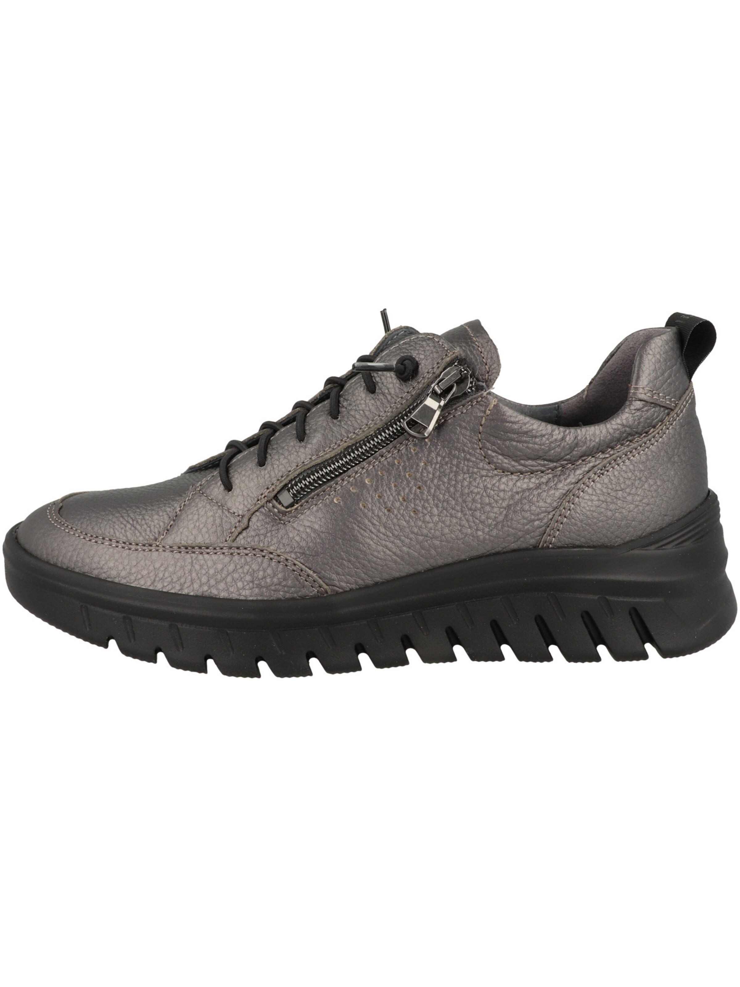 WALDLÄUFER Sportlicher Schnürschuh in Grau