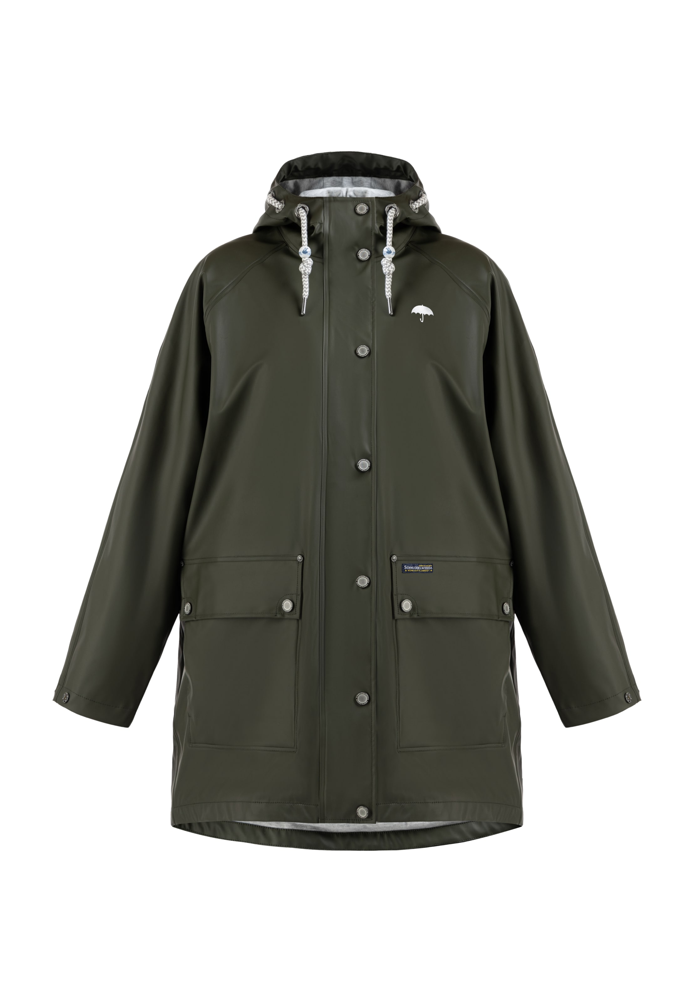 Schmuddelwedda - Sobretudo funcionais em verde: frente