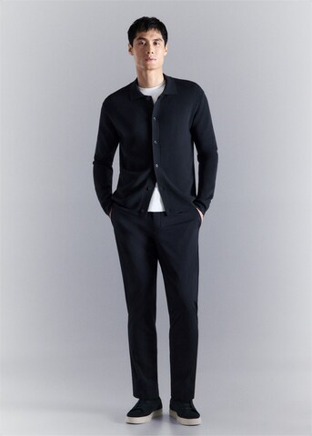 MANGO MAN Strickjacke 'Luxuss' in Blau