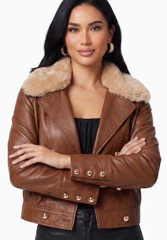 faina Between-season jacket in Brown