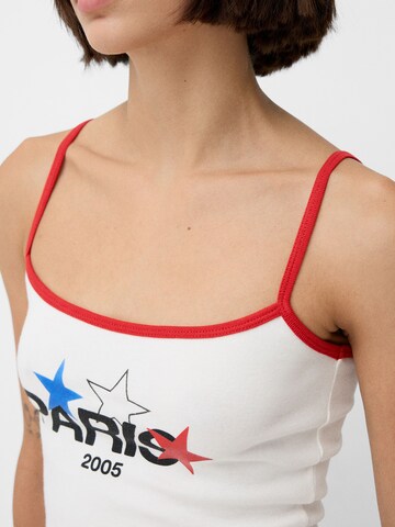 Bershka Top in Wit