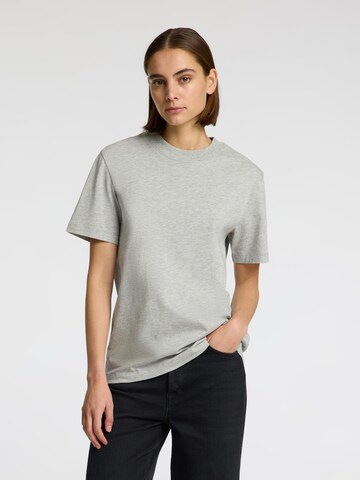 T-shirt SELECTED FEMME en gris : devant