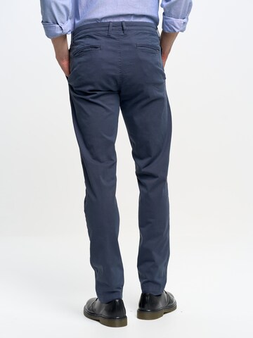 BIG STAR Slimfit Chinohose 'TOMY' in Blau