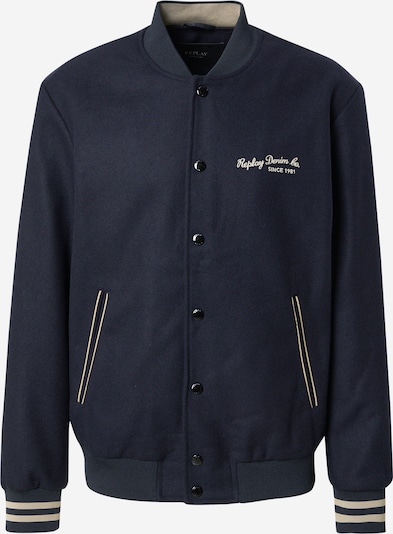 REPLAY Välikausitakki värissä ecru / laivastonsininen, Tuotenäkymä