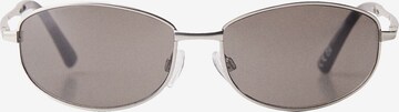 Bershka Sunglasses in Silver: front