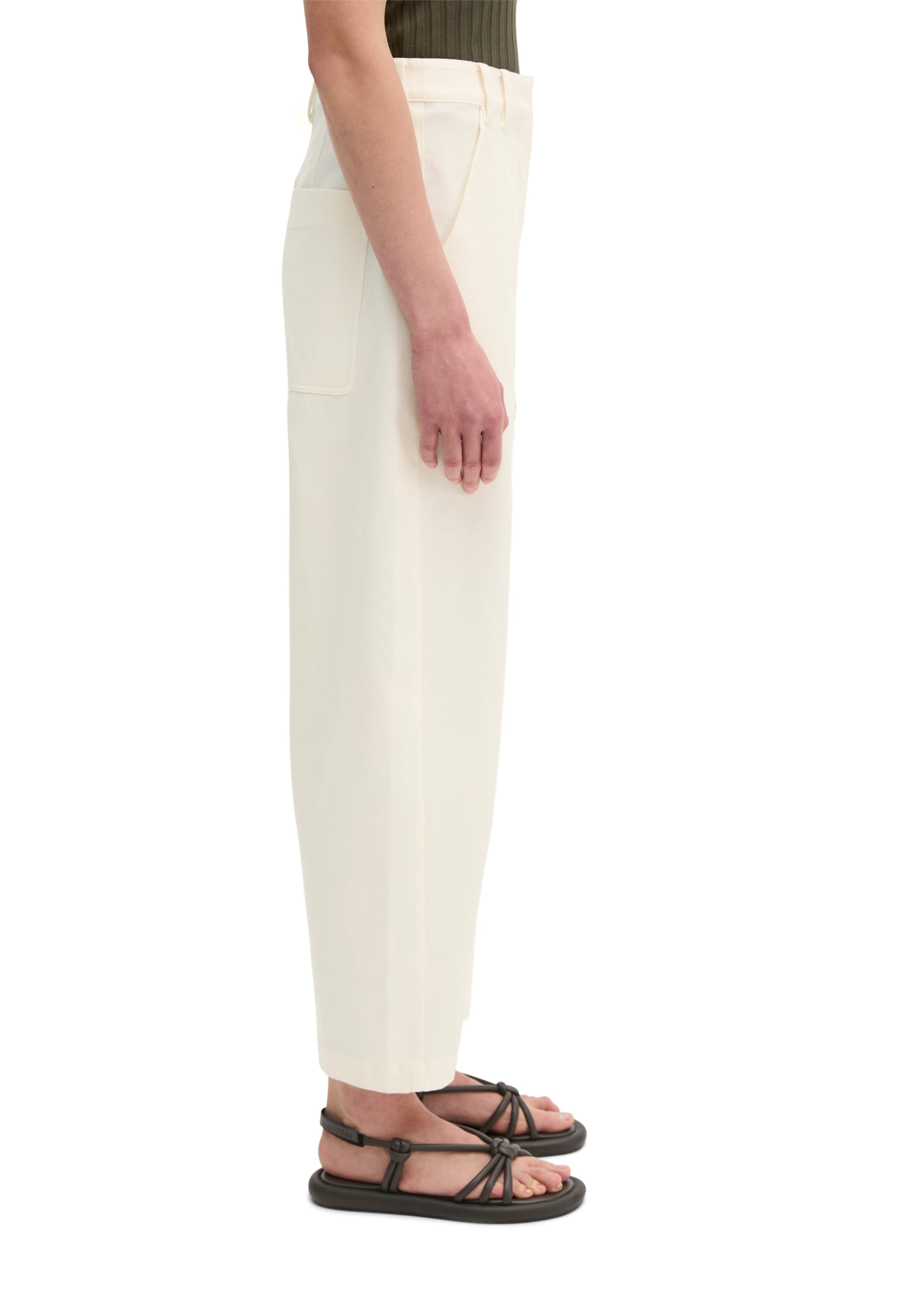 Marc O'Polo Loose fit Trousers in White