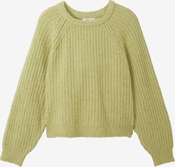 TOM TAILOR DENIM Sweater in Green: front