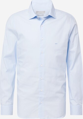 Coupe slim Chemise Michael Kors en bleu : devant