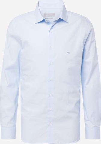 Coupe slim Chemise Michael Kors en bleu : devant