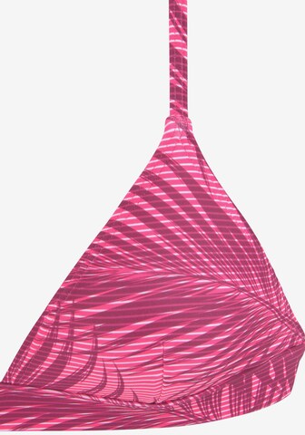 LASCANA ACTIVE Triangle Athletic Bikini Top in Pink