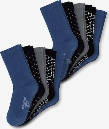 Chaussettes ' Bluebird ' SCHIESSER en bleu : devant