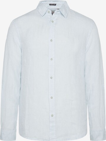 CAMP DAVID Slim fit Button Up Shirt in Blue: front