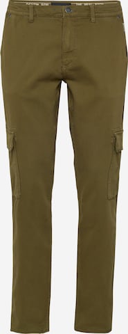 BLEND Slim fit Cargo jeans 'Twister' in Green: front