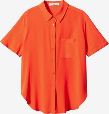 MANGO Bluzka 'Moss' w kolorze pomarańczowy: przód