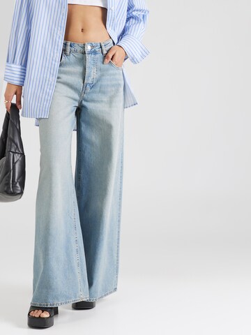 Wide Leg Jean Gina Tricot en bleu : devant