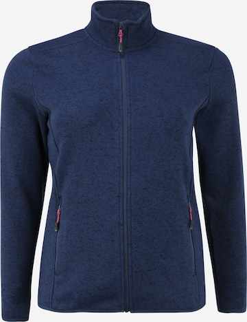 Whistler Athletic Fleece Jacket 'Maleo' in Blue: front